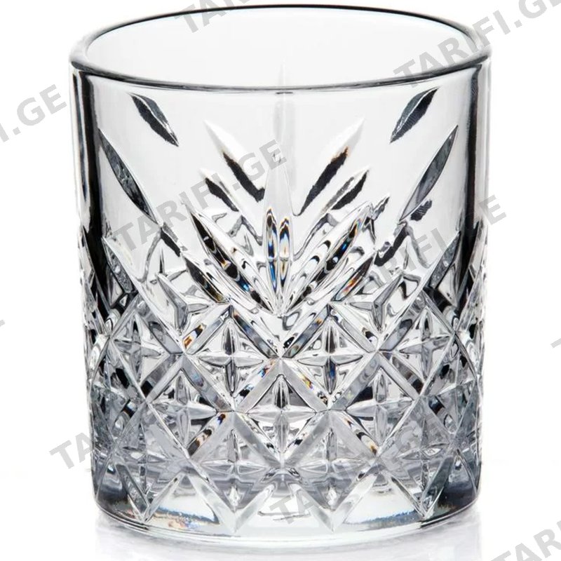 ვისკის ჭიქების ნაკრები PASABAHCE TIMELESS (345 ML, 4 PCS)