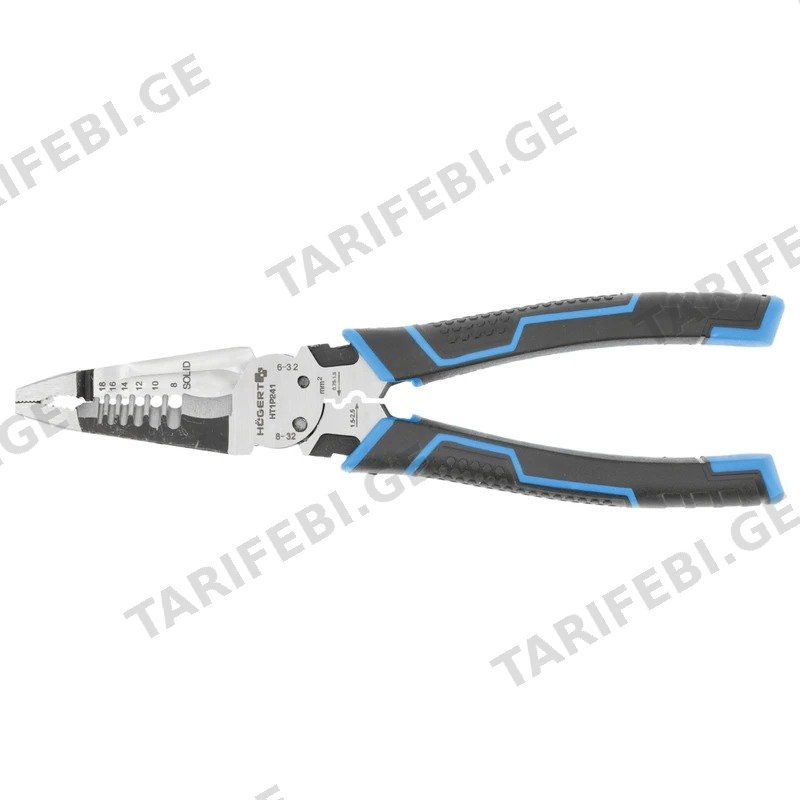 ჰიბრიდული ბრტყელტუჩა HOGERT HT1P241 10-1-ში 200 მმ
