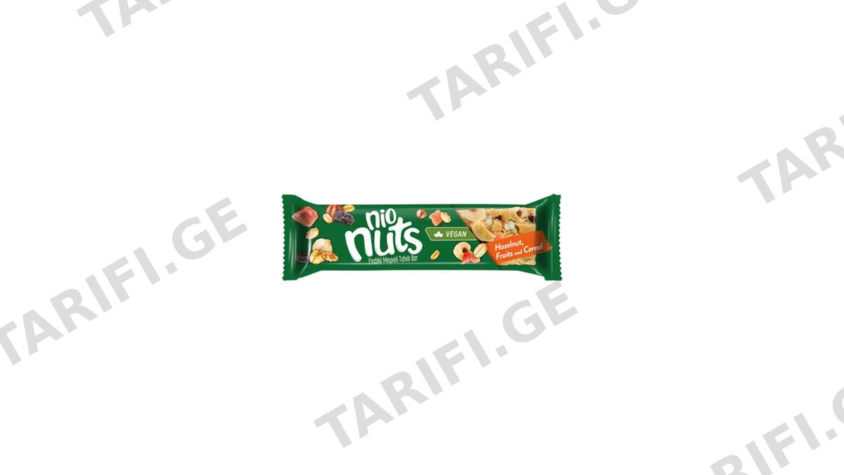 GRANIO თხილის ფირფიტა 30გ