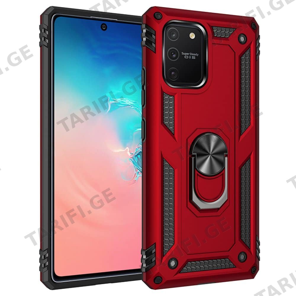 Samsung Galaxy A81 / Note 10 Lite Sofia Ring Case სილიკონის ქეისი ბეჭდით