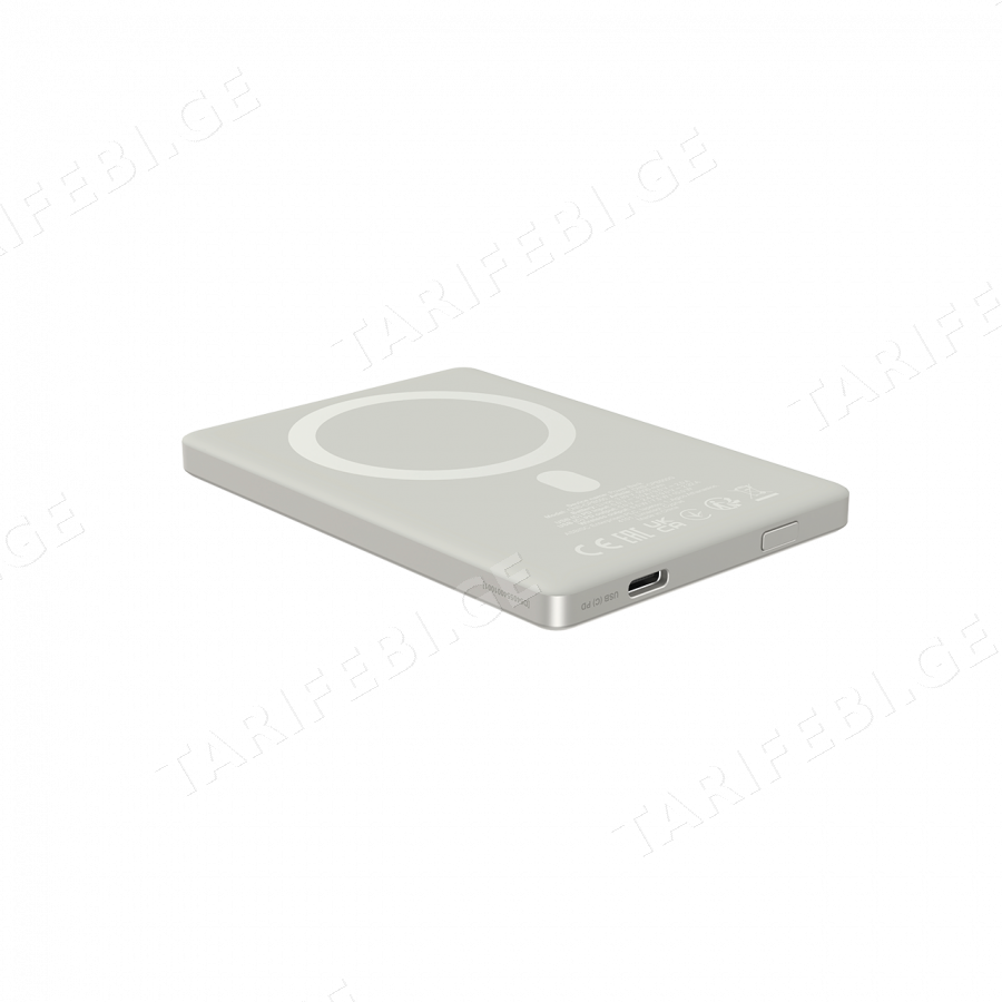 CANYON magnetic power bank OnPower 500 PD20W 5000mAh Aluminium Star Grey