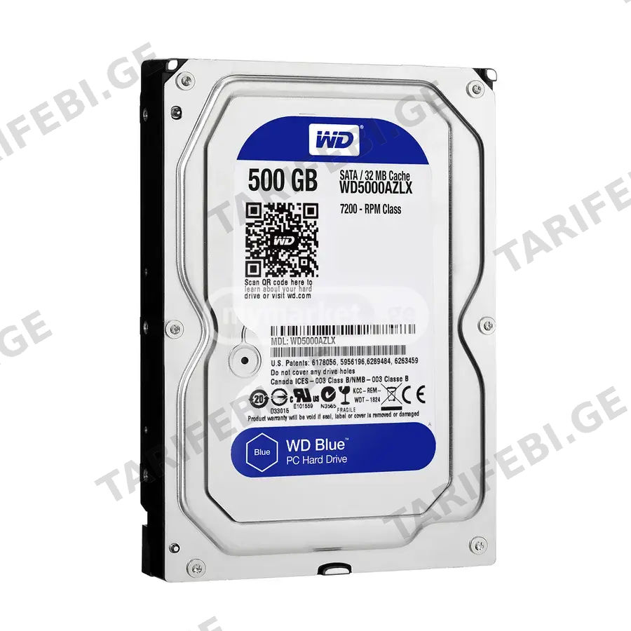 Western Digital Blue 500GB SATA 3.5" 16MB 7200RPM