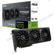 ვიდეო დაფა ASUS 90YV0M10-M0NA00 OC PRIME-RTX5070-O12G, GeForce RTX5070, 12GB, 256-bit, DP, HDMI, Black