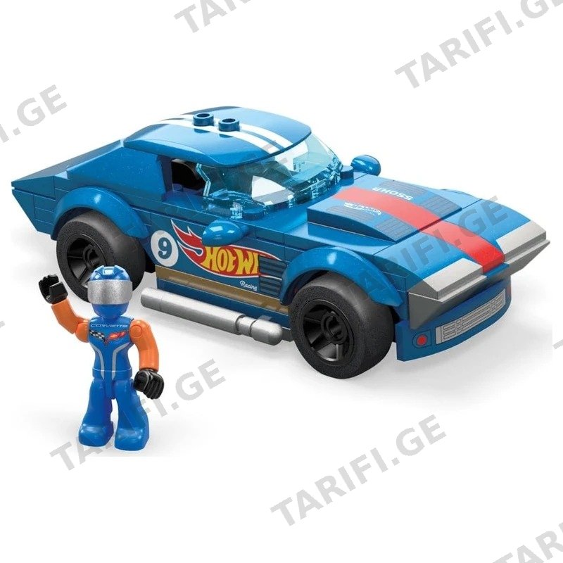 ასაწყობი მანქანების ნაკრები MEGA CONSTRUX HOT WHEELS REAL WORLD RACERS HHL94
