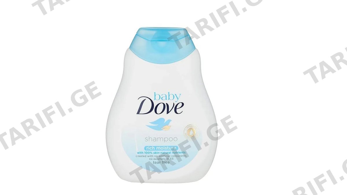 DOVE ბავშვბის თმის შამპუნი "RICH MOISTURE" 200 მლ (დავი)