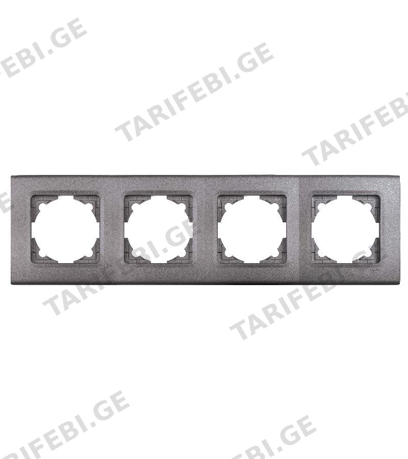 ჩამრთველ-როზეტის კანტი 4-ნი LINNERA GRANIT GRISI #90482004-MD VIKO by Panasonic