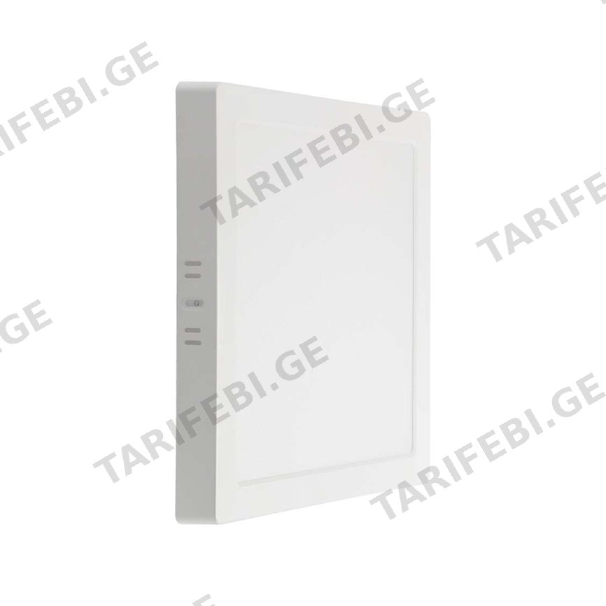 პანელი LED V-TAC 12W 6500K ზედაპირზე სამონტაჟო ოთკუთხედი 10497
