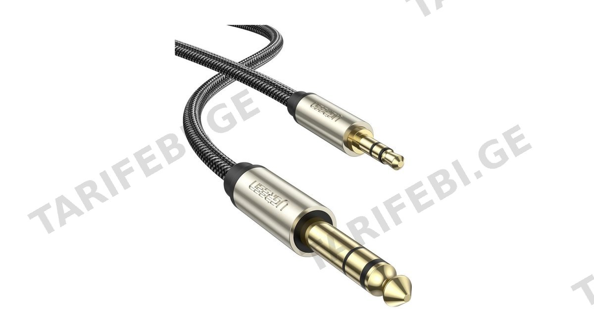 აუდიო კაბელი UGREEN (10630) 3.5mm to 6.35mm TRS Stereo Audio Cable 5m (Gray)