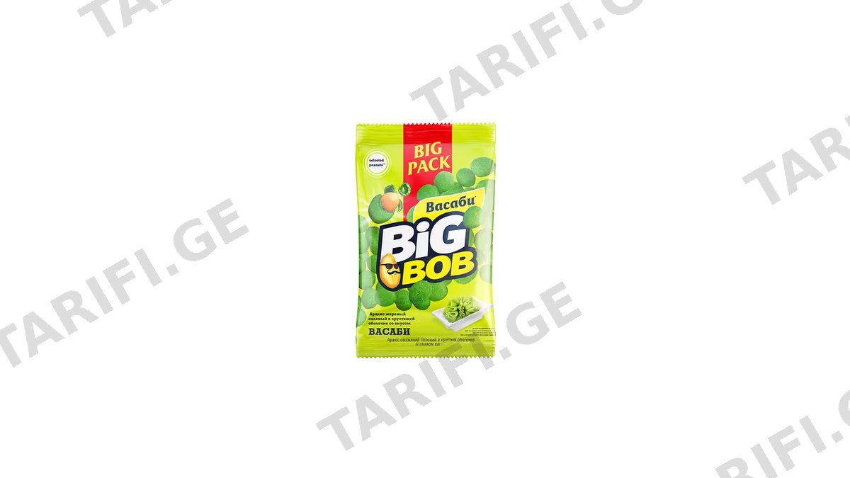 BIG BOB არაქისი ვასაბის არომატით-90გრ