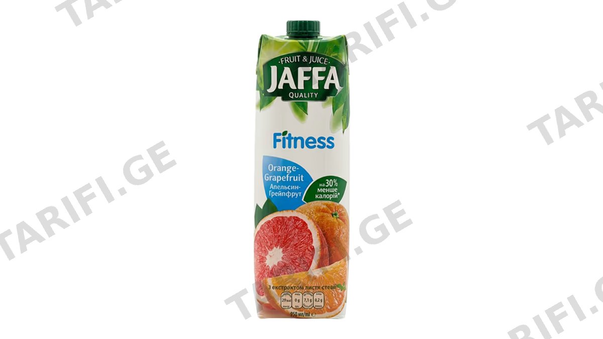 წვენი / Jaffa ფორთოხალი-გრეიფრუტი სტევიით / 0,95ლ