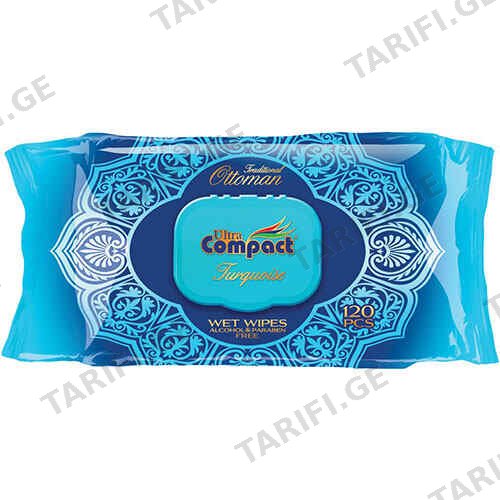 ბავშვის სველი ხელსახოცი ოტომან NEON /Compact/ 120 ც