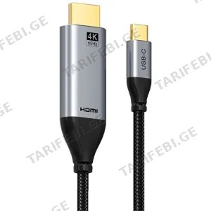 CABLETIME USB-C to HDMI Cable 4K/60hz 1.8m Black (CT-C160-PU31-CMHD2-S1.8)