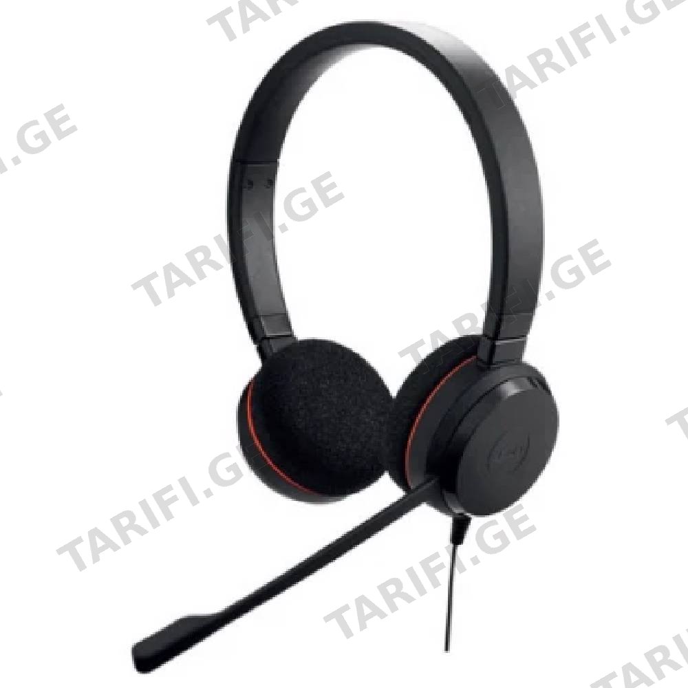 ყურსასმენი Jabra 4999-823-169 Jabra Evolve 20, Headset, Wired, USB and USB-C, Black