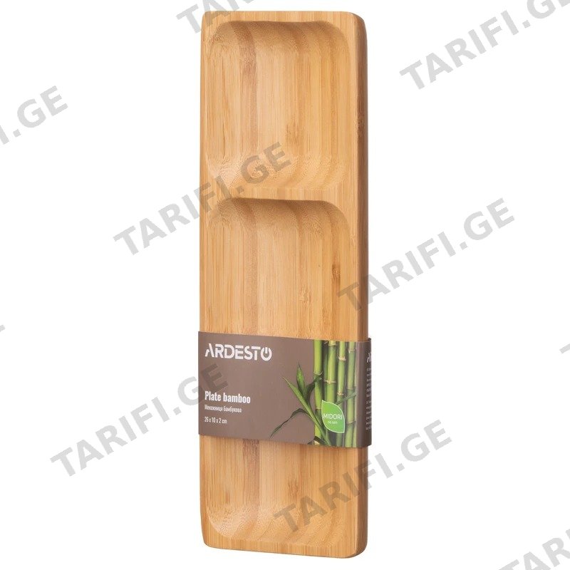 სნექის თეფში ARDESTO MIDORI ERC-AR0917 ბამბუკის 26X10X2 სმ