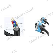 Jasoz T-C102 VGA M/M კომპიუტერის მონიტორის კაბელი 1.5მ.