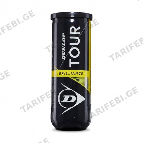 ჩოგბურთის ბურთი - DUNLOP TOUR BRILLIANCE PET(3ც. ბურთი)