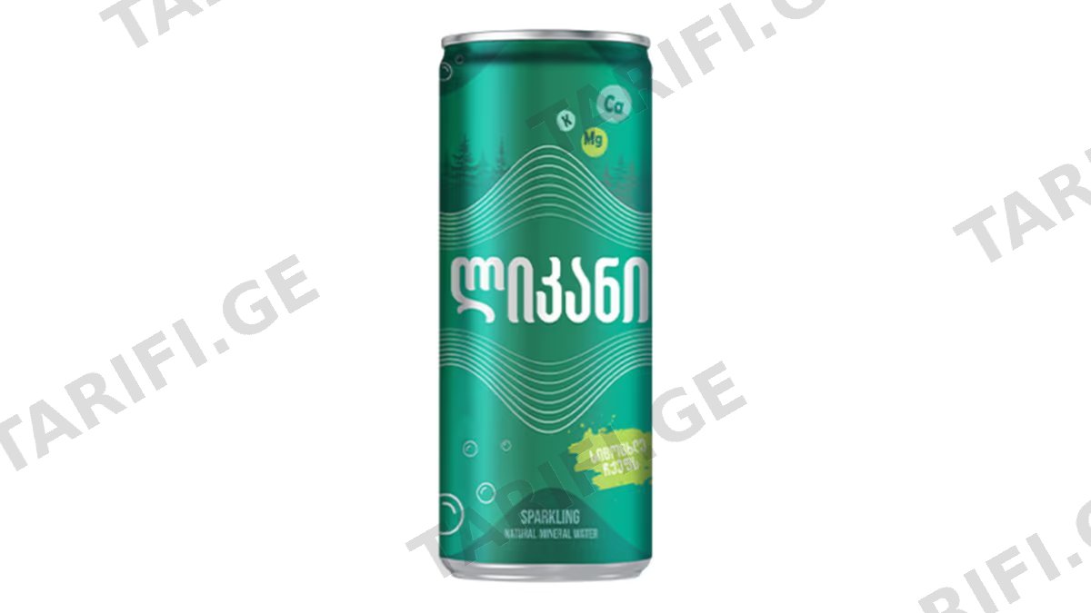 ლიკანი, მინ. წყალი, ქილა, 0.33ლ