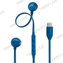 JBL Tune 305 Blue სადენიანი ყურსასმენი