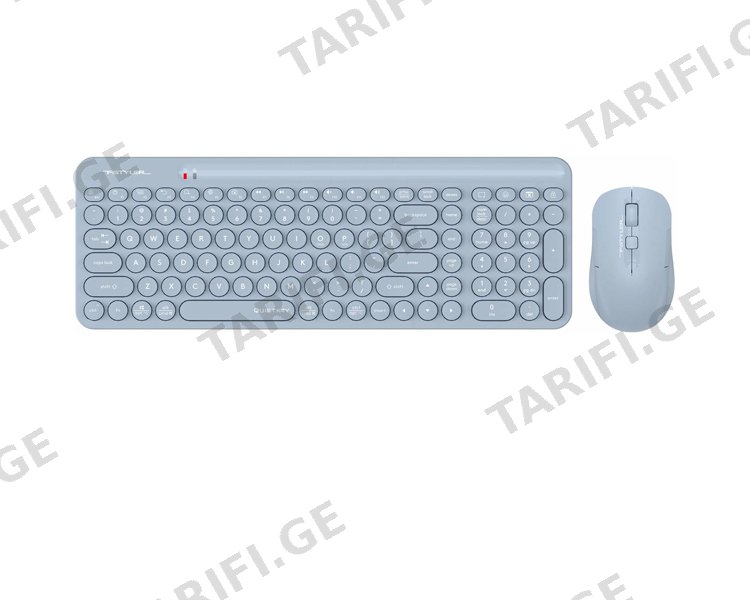 კლავიატურა-მაუსი A4Tech Fstyler FG3300 Air2 QuietKey 2-Zone Combo Desktop Blue