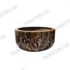 ქოთანი კერამიკული Mega Collections Glazed Bowl Falling 38x20სმ 20ლ ყავისფერი