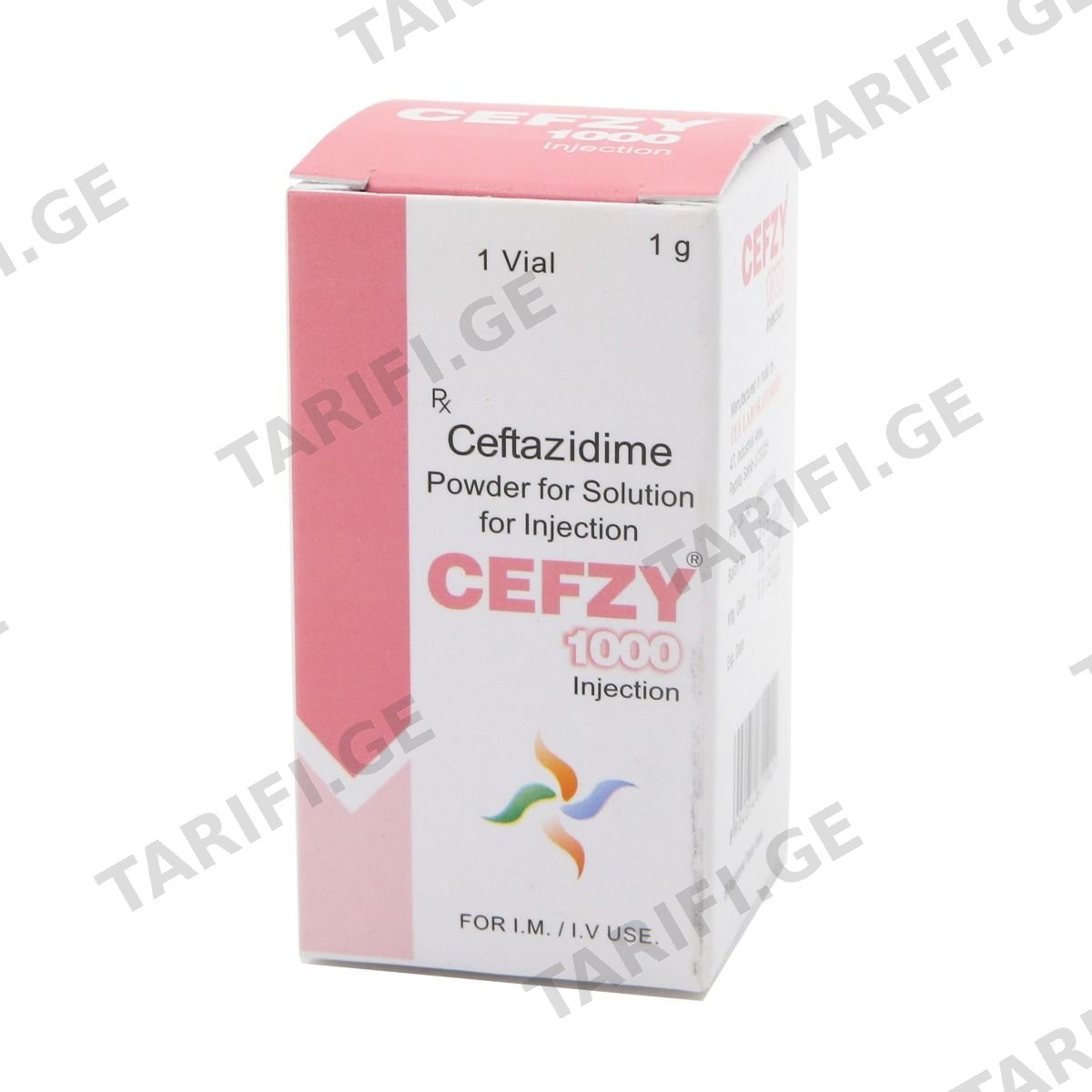 ცეფზი - Cefz ფლაკონი 1000მგ