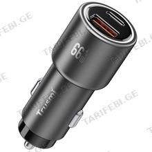 Trusmi CC09-01 USB-A/USB-C მანქანის დამტენი