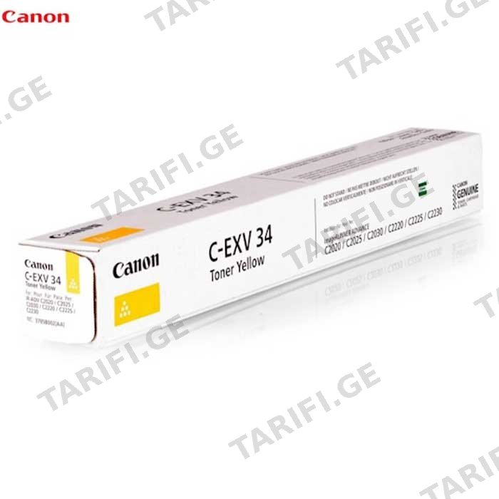 ტონერი CANON CEXV34 YELLOW