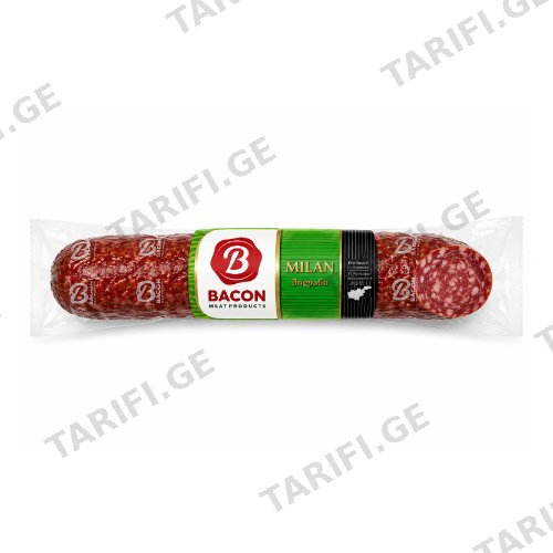 ძეხვი ნედლად შებოლილი მილანი /BACON/ 200გრ