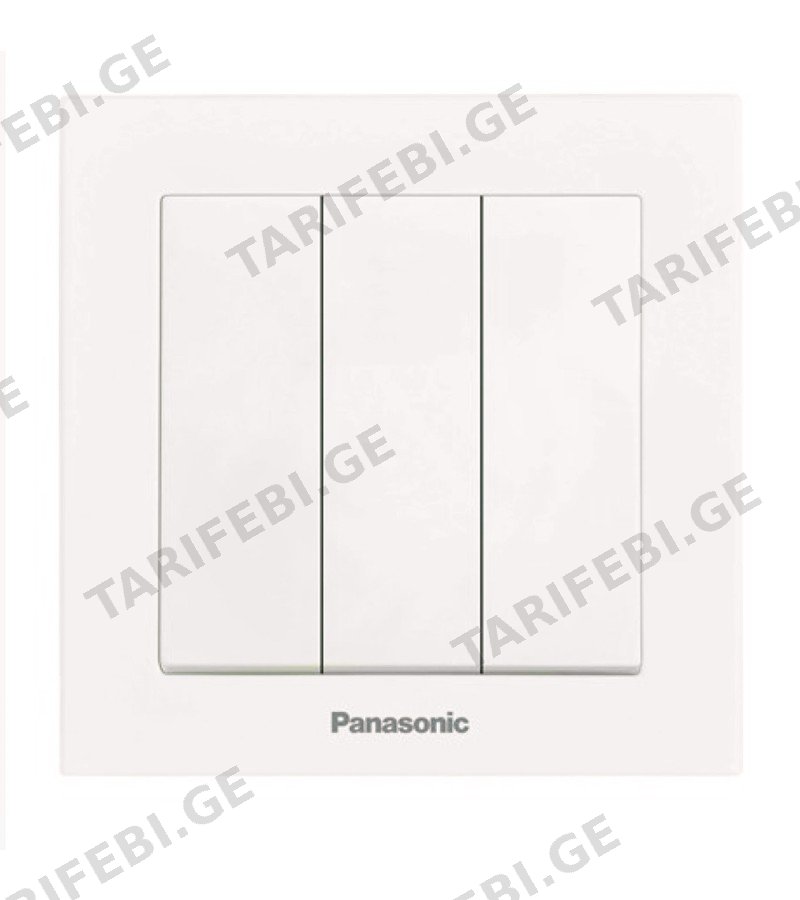 გადამრთველის მექანიზმი 3-ნი KARRE PLUS 55 თეთრი WDTT00152WH-EU1 Panasonic