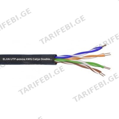 ქსელის კაბელი Elan UTP CAT5e Jelly outdoor 4x2x24AWG_099243 (305მ)