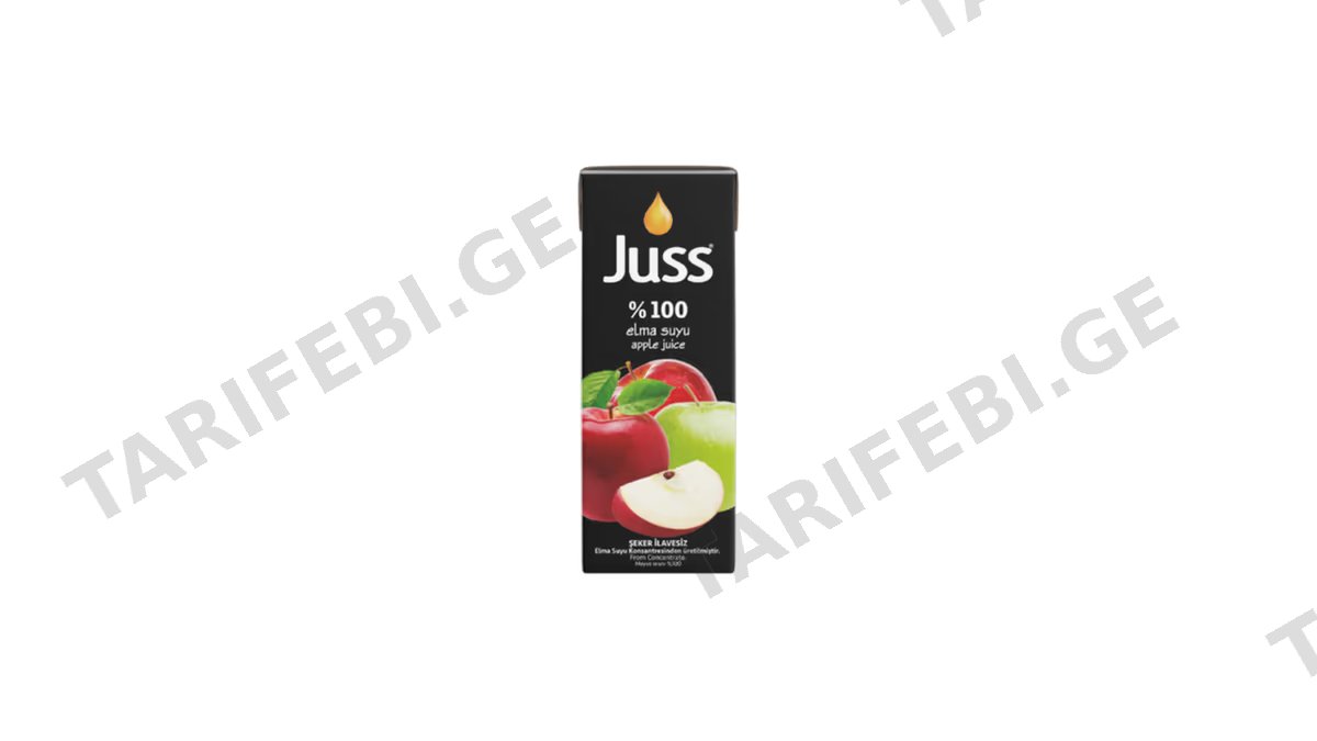 JUSS ვაშლის წვენი 100%-200მლ
