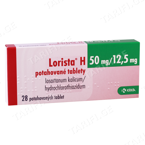ლორისტა H ტაბლეტი 50მგ+12.5მგ #28 0 Lorista H tab 50mg+12.5mg #28