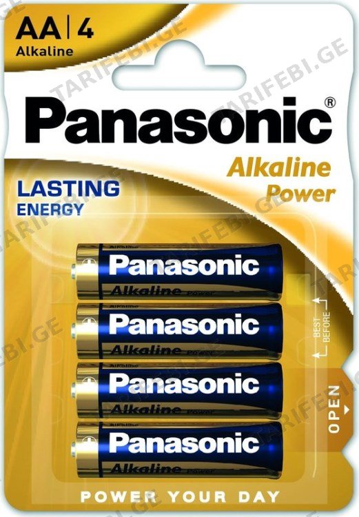 ელემენტი ალკალინური Panasonic Alkaline Power LR6 AA 4ც.