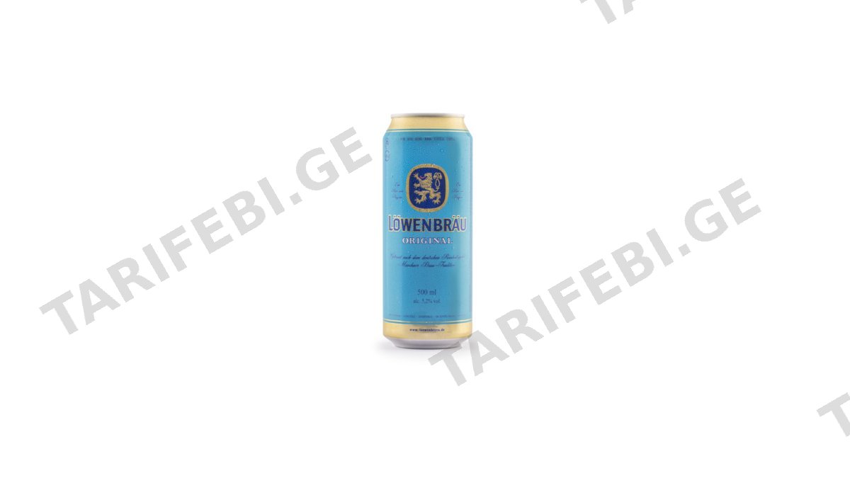 ლუდი ლოვენბრაუ 0.5 ლ. ქილა