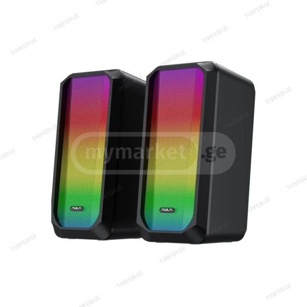 AULA N-600 RGB Gaming Desktop Speaker 6W Black