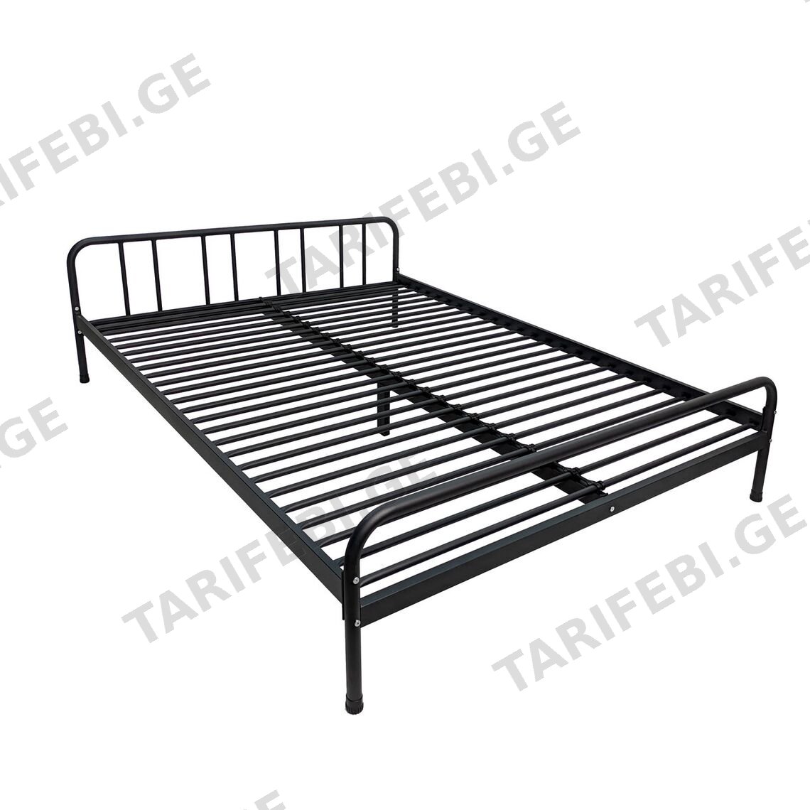 ორადგილიანი საწოლი შავი 160*200 (MM935)