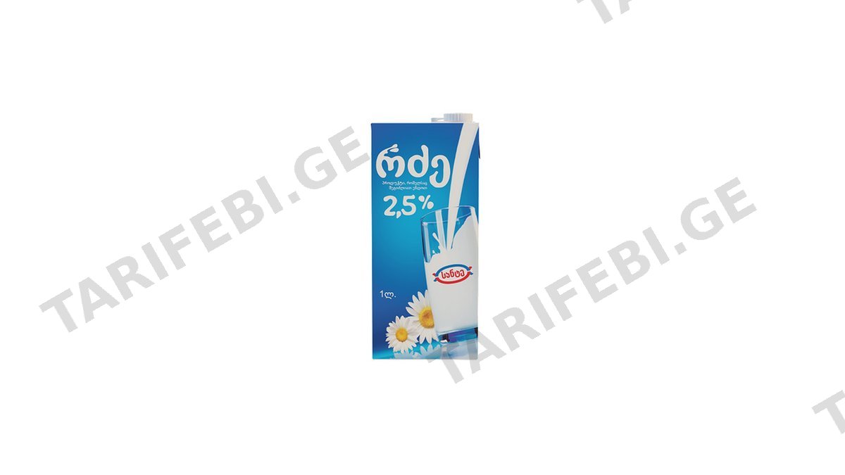 სანტე რძე 2.5% 1ლ