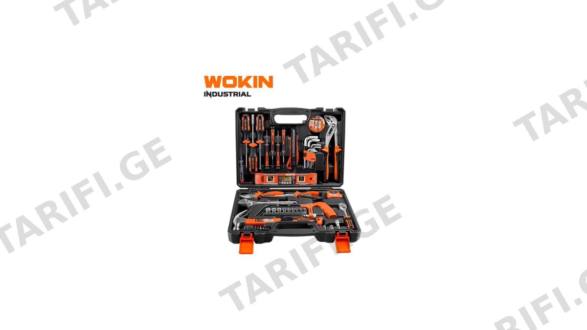 ხელსაწყოების ნაკრები Wokin 156461, 61Pcs Tool Set, Black