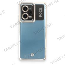 Xiaomi Poco X5 5G, Xiaomi Redmi Note 12 5G, Liva lense Case სილიკონის ქეისი - თეთრი