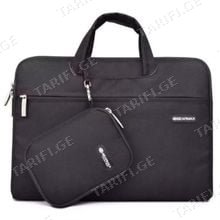 WiWU 15.4" Campus Slim Case black ნოუთბუქის ჩანთა