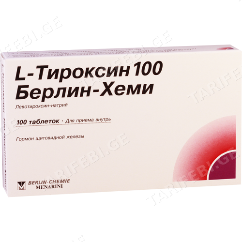 ლ-თიროქსინი ბერლინ-ჰემი ტაბლეტი 100მკგ #100