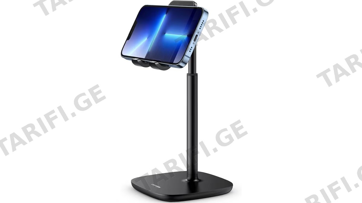 მობილურის დამჭერი UGREEN LP280 (80194), Adjustable Desk Phone Holder, Black