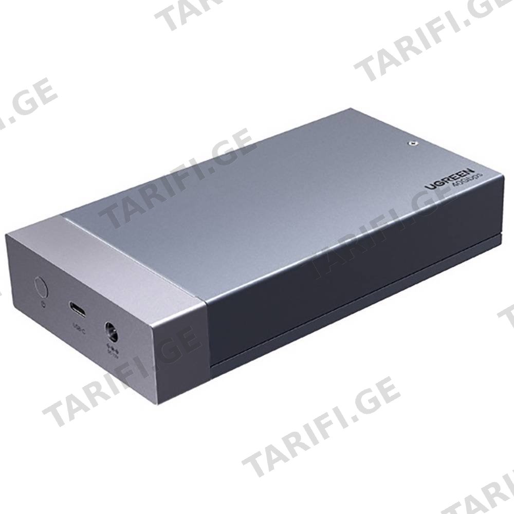 UGREEN CM847 (65733EU) გარე მყარი დისკის ქეისი M.2 NVMe USB4 SSD - 40 გბ/წმ, ნაცრისფერი