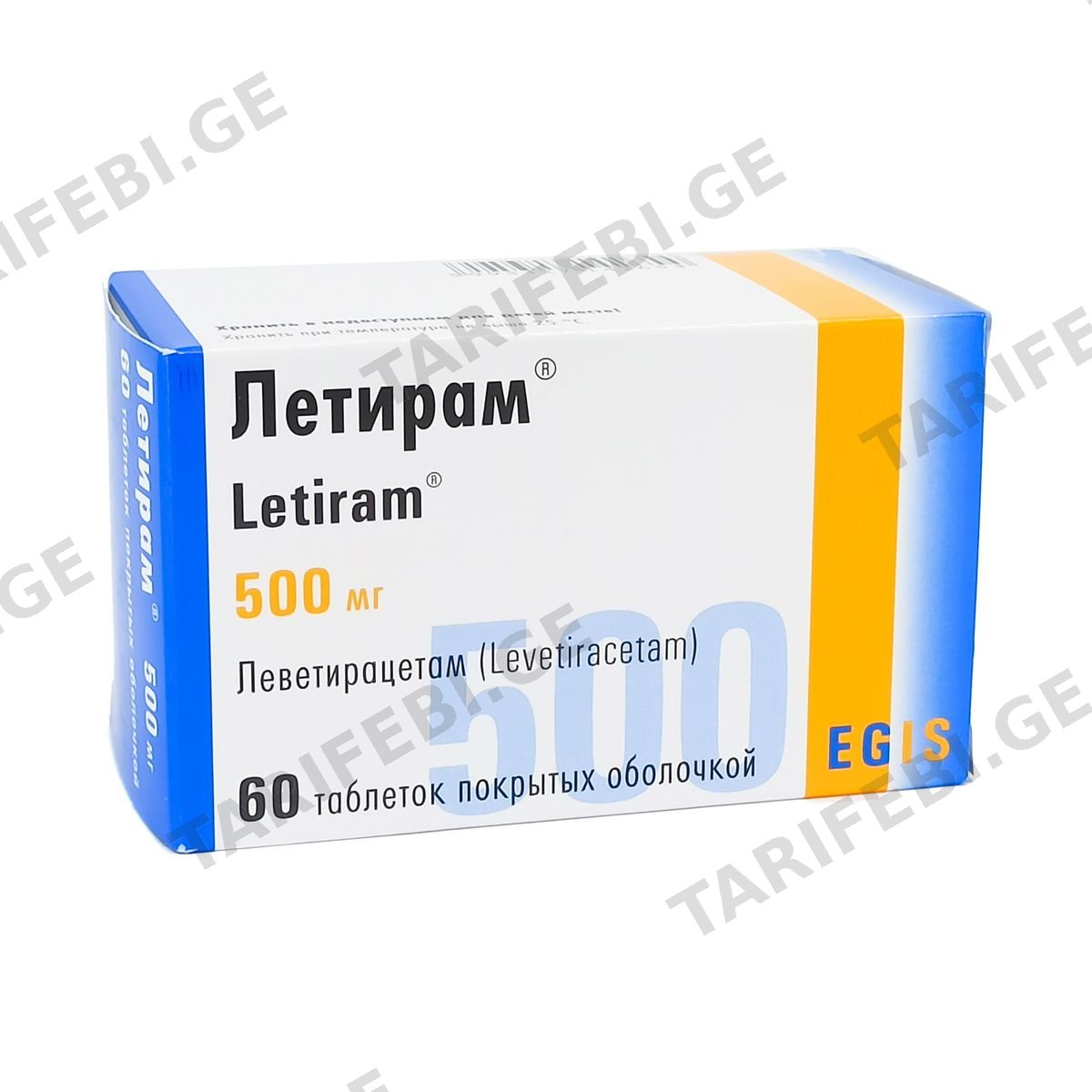 ლეტირამი - Letiram 500მგ 60 ტაბლეტი
