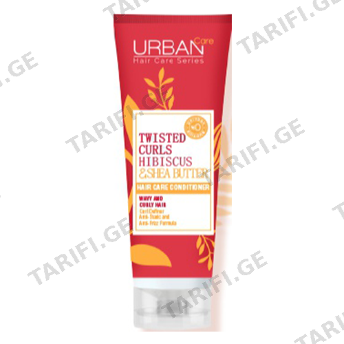 ურბან ქეა - კონდიციონერი Hibiscus/Shea Butter ხვეული თმის 250მლ 0 Urban Care - Conditioner Hibiscus/Shea Butter Curly Hair 250 ml 5694