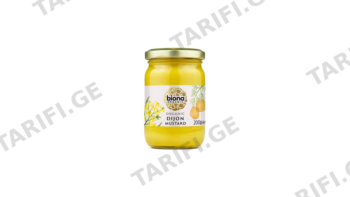 BIONA ბიო დიჟონი MUSTARD - 200გ