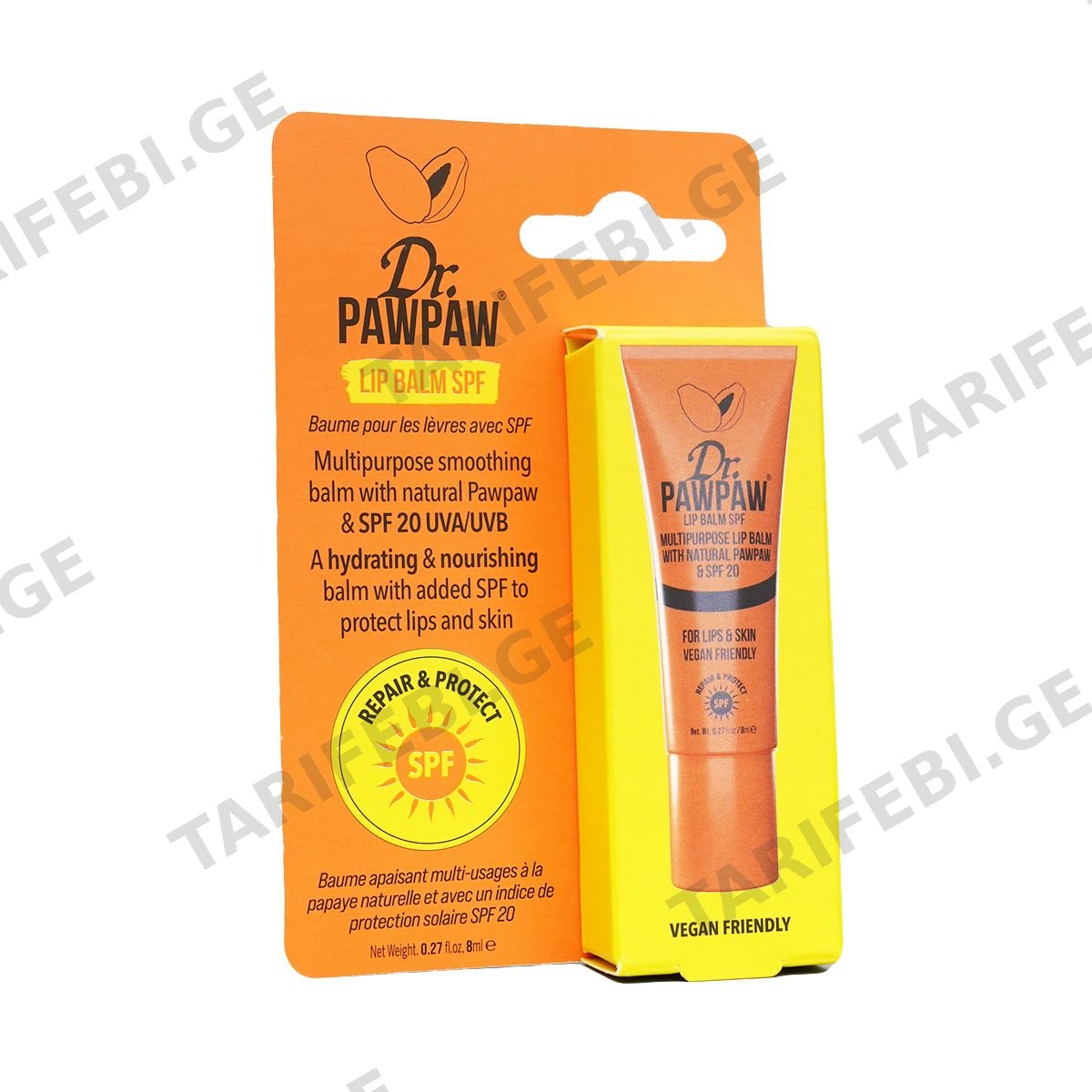 ტუჩის ბალმი Rep and Spf 8 მლ 8432 დოქტორ პაუ პაუ - Dr. Pawpaw