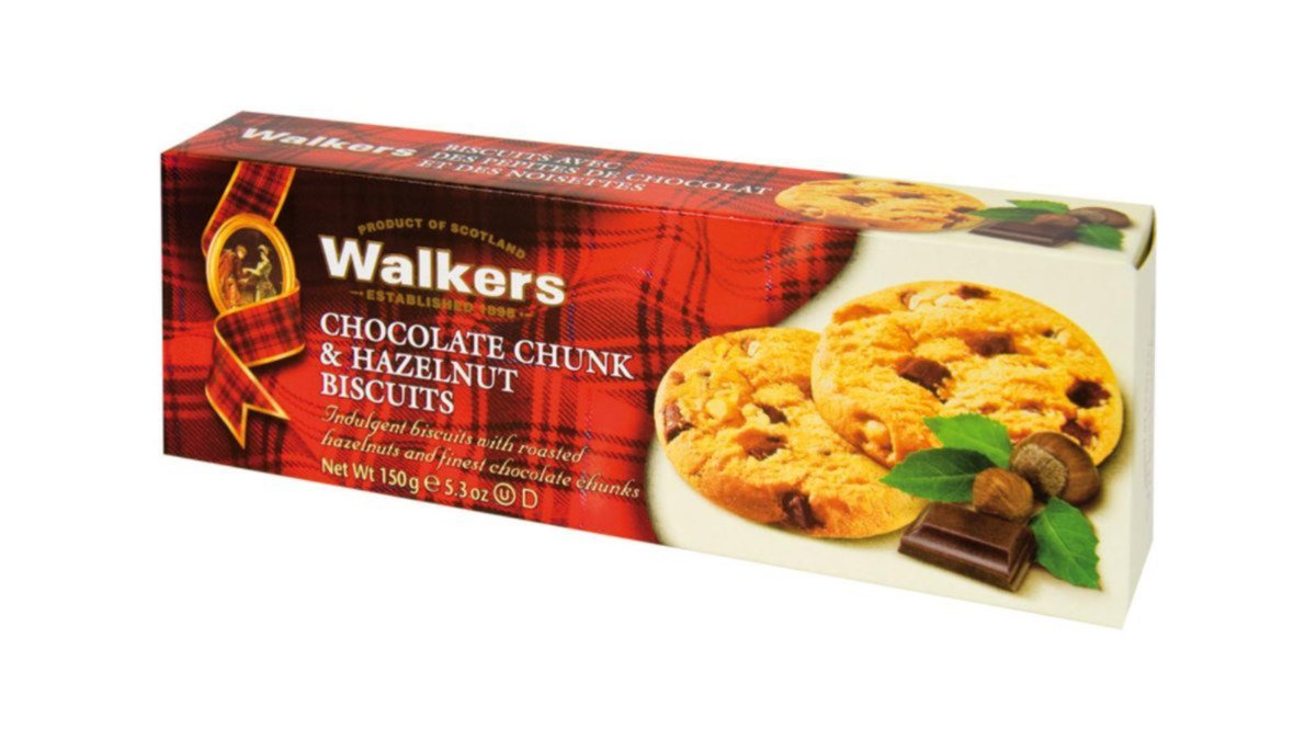 ორცხობილა /Walkers/ თხილით 005440 /12*150 გრ