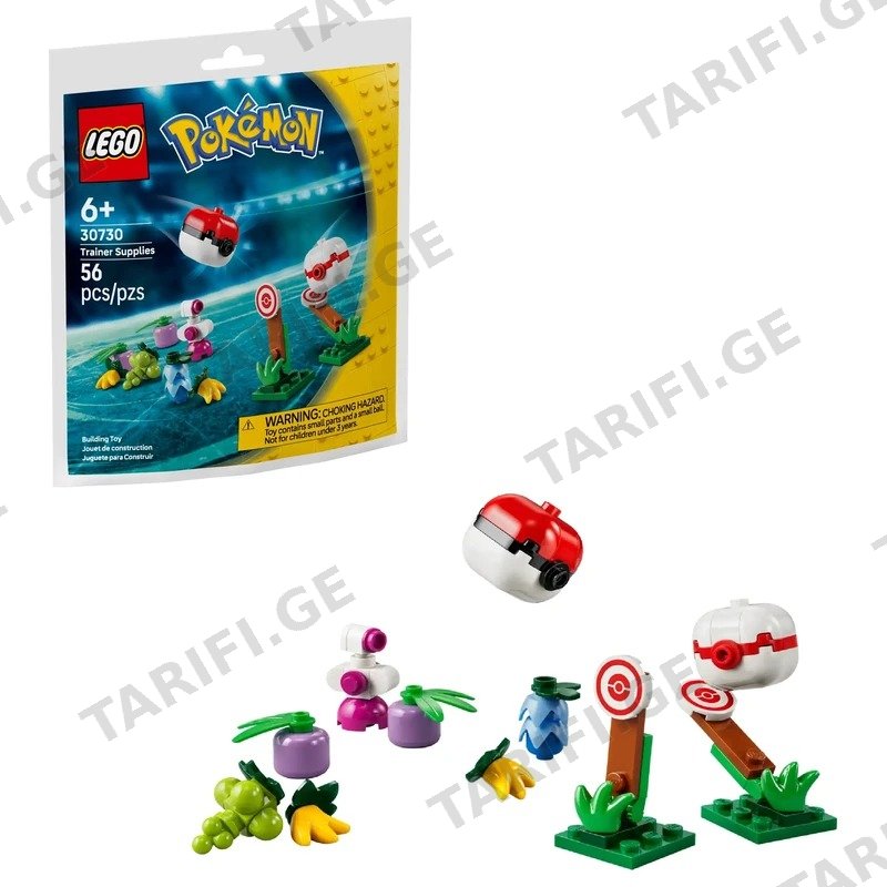 ლეგოს კონსტრუქტორი POKéMON TRAINER SUPPLIES LEGO 30730 56 ნაწილი