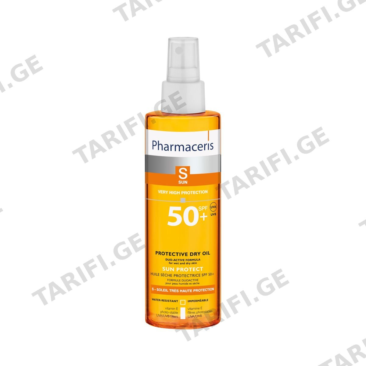 მზისგან დამცავი მშრალი ზეთი SPF50+ 9007 ფარმაცერისი - Pharmaceris